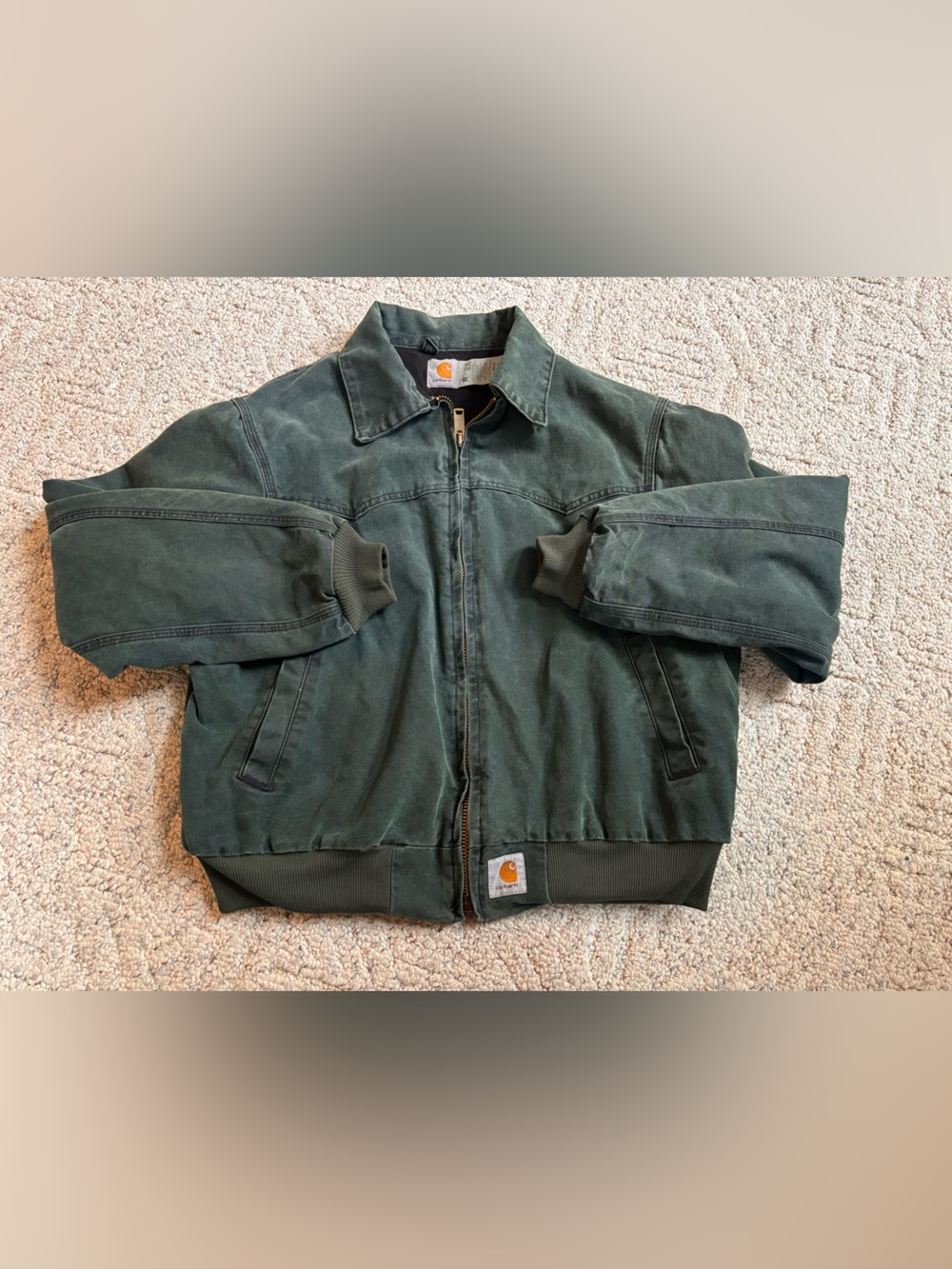 Carhartt JQ2043, Hunter Green, XL, Made in USA